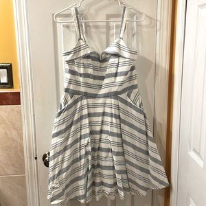 Trixxi Striped Flare Dress